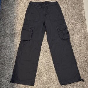 American Eagle Outfitters Black Cargo Joggers